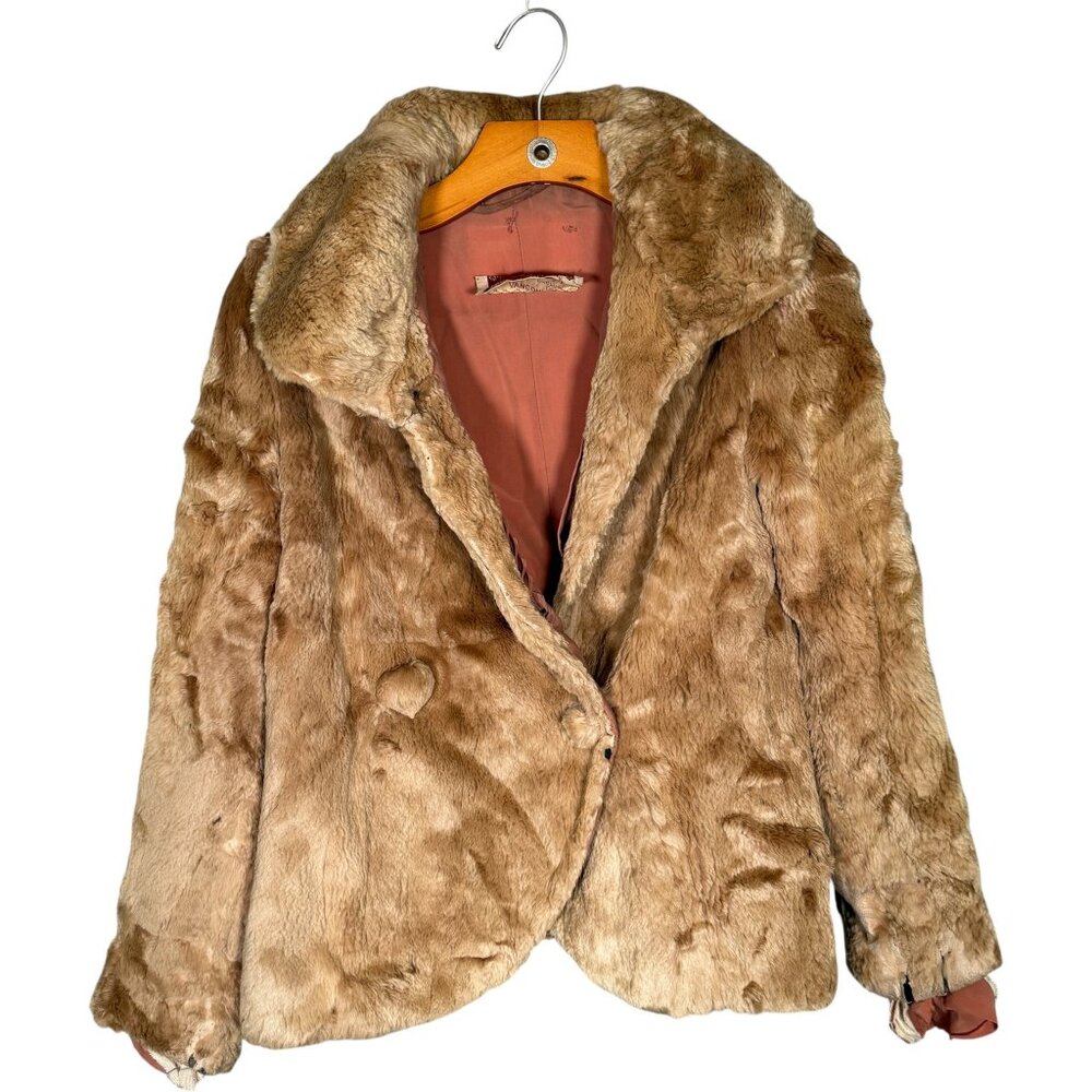 Vintage Brown Fur Jacket AS IS